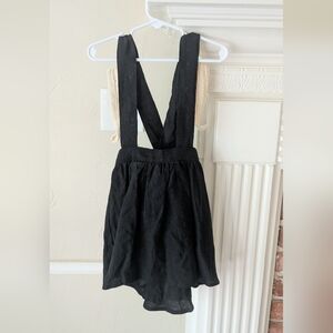 Kalinka | Linen Pinafore Crochet Wings